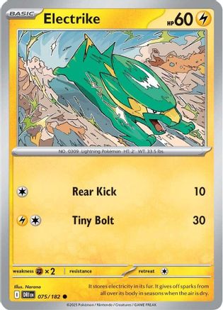 Electrike (075/182) [SV10 Destined Rivals] Reverse Holofoil - Common