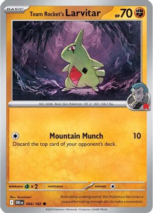 Team Rocket's Larvitar (094) [SV10 Destined Rivals] Normal - Common