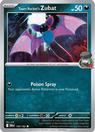 Team Rocket's Zubat (120) [SV10 Destined Rivals] Normal - Common