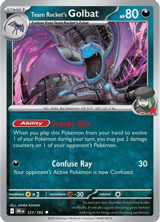 Team Rocket's Golbat (121) [SV10 Destined Rivals] Normal - Uncommon