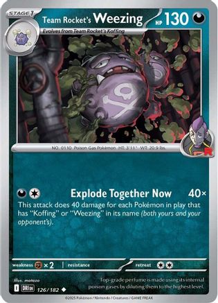 Team Rocket's Weezing (126/182) [SV10 Destined Rivals] Normal - Uncommon