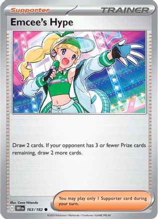 Emcee's Hype (163/182) [SV10 Destined Rivals] Reverse Holofoil - Common