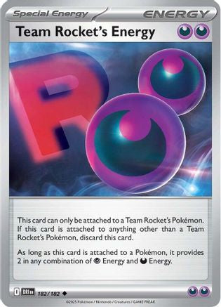 Team Rocket's Energy (182) [SV10 Destined Rivals] Normal - Uncommon