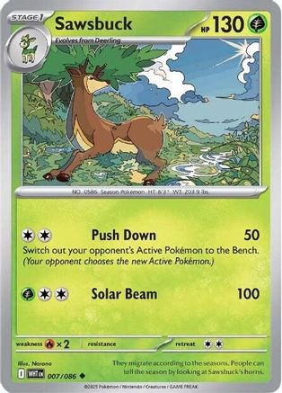 Sawsbuck (007) [SV White Flare] Normal - Uncommon