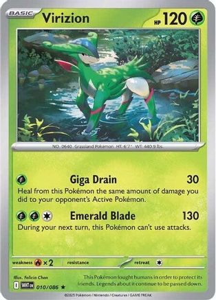 Virizion (010) [SV White Flare] Reverse Holofoil - Rare