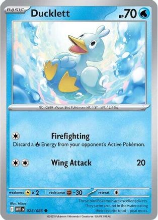 Ducklett (025) [SV White Flare] Normal - Common