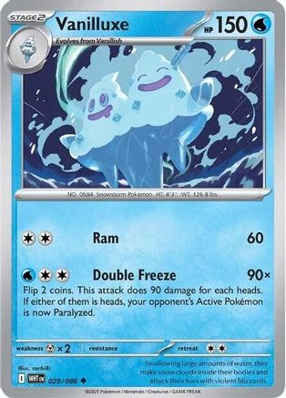 Vanilluxe (029) [SV White Flare] Normal - Uncommon