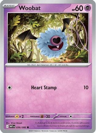 Woobat (036) [SV White Flare] Normal - Common
