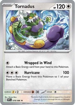 Tornadus (078) [SV White Flare] Holofoil - Rare