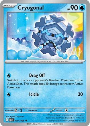 Cryogonal (027) [SV Black Bolt] Normal - Uncommon