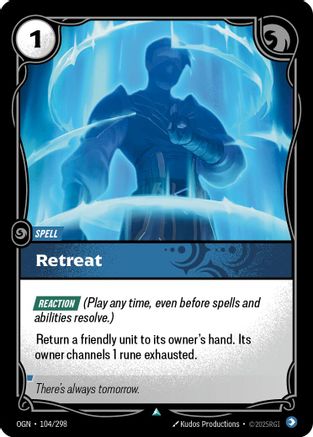 Retreat (104/298) - Origins Foil