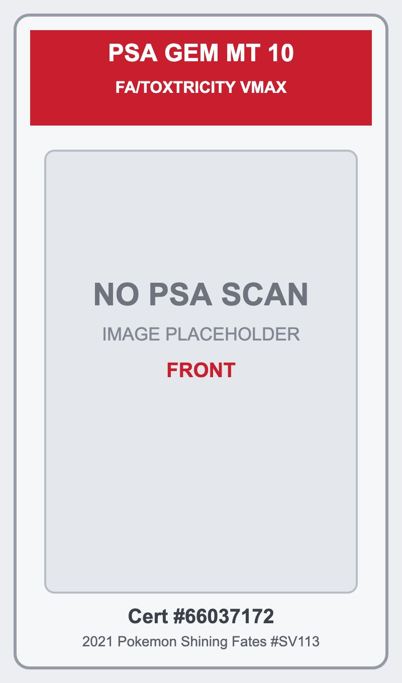 Placeholder - no PSA scan - front - Cert 66037172