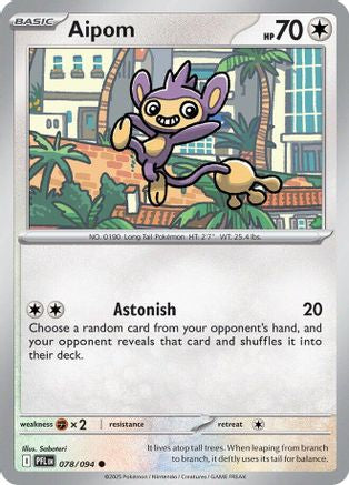 Aipom (078) [ME02 Phantasmal Flames] Reverse Holofoil - Common