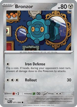 Bronzor (071) [ME02 Phantasmal Flames] Reverse Holofoil - Common