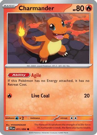 Charmander (011) [ME02 Phantasmal Flames] Normal - Common
