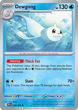 Dewgong (022/094) [ME02 Phantasmal Flames] Reverse Holofoil - Common