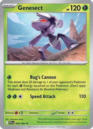Genesect (008) [ME02 Phantasmal Flames] Holofoil - Rare