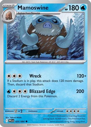 Mamoswine (025) [ME02 Phantasmal Flames] Normal - Uncommon
