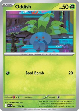 Oddish (001) [ME02 Phantasmal Flames] Reverse Holofoil - Common