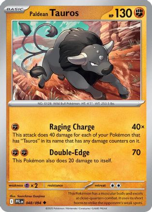 Paldean Tauros (048) [ME02 Phantasmal Flames] Normal - Uncommon