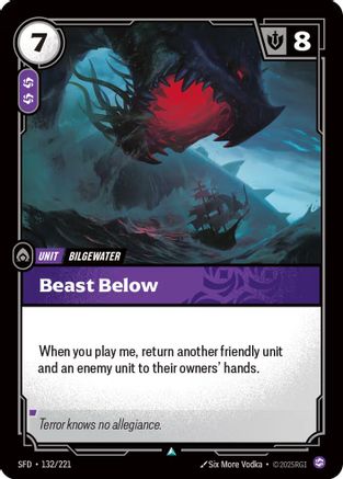 Beast Below (132/221) - Spiritforged Foil