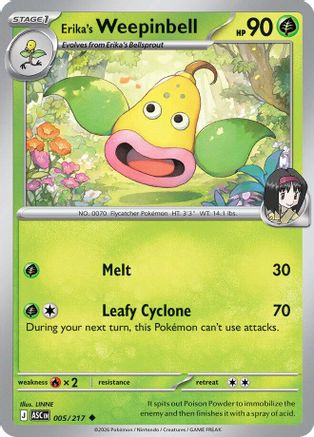 Erika's Weepinbell (005) [ME Ascended Heroes] Normal - Uncommon