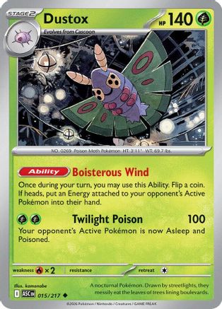 Dustox (015/217) [ME Ascended Heroes] Normal - Uncommon