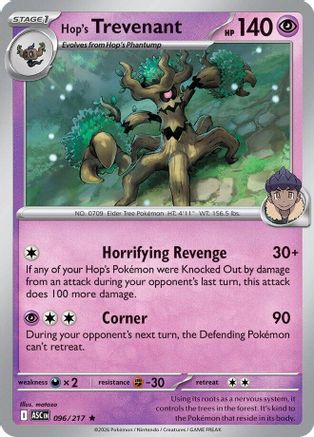 Hop's Trevenant (096/217) [ME Ascended Heroes] Holofoil - Rare