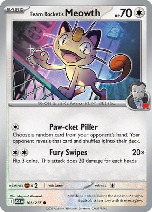 Team Rocket's Meowth (161) [ME Ascended Heroes] Normal - Common
