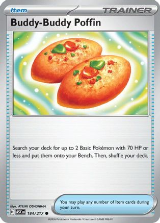 Buddy-Buddy Poffin (184) [ME Ascended Heroes] Reverse Holofoil - Common