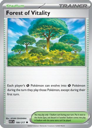Forest of Vitality (188) [ME Ascended Heroes] Reverse Holofoil - Uncommon