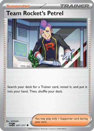 Team Rocket's Petrel (207) [ME Ascended Heroes] Normal - Uncommon
