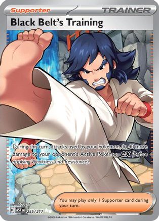 Black Belt's Training (255/217) [ME Ascended Heroes] Holofoil - Ultra Rare