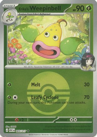 Erika's Weepinbell (Poke Ball) (005) [ME Ascended Heroes] Reverse Holofoil - Uncommon