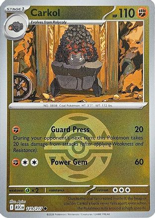 Carkol (Dusk Ball) (119) [ME Ascended Heroes] Reverse Holofoil - Common
