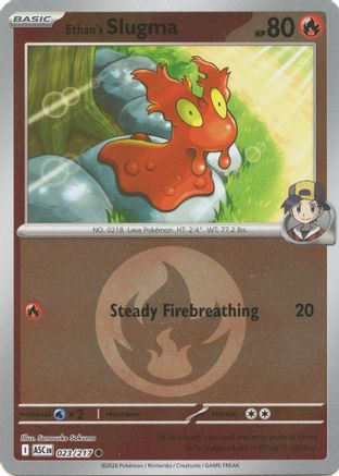 Ethan's Slugma (Energy Symbol Pattern) (023) [ME Ascended Heroes] Reverse Holofoil - Common