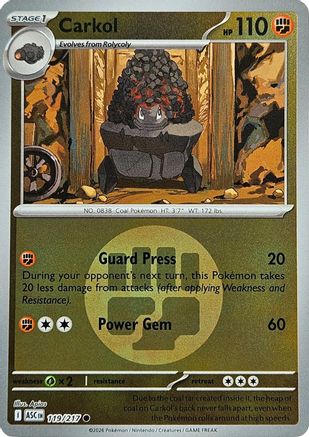 Carkol (Energy Symbol Pattern) (119) [ME Ascended Heroes] Reverse Holofoil - Common
