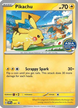 Pikachu (Asia Championship Series 23-24) (101) [SV Scarlet & Violet Promo Cards] Normal - Promo