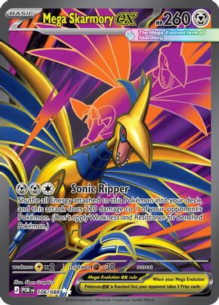 Mega Skarmory ex (106/088) [ME03 Perfect Order] Holofoil - Ultra Rare