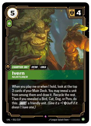 Ivern - Nurturer (051/219) - Unleashed Foil
