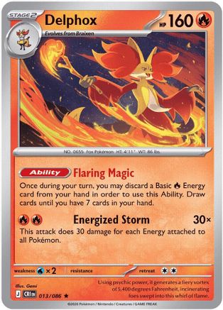 Delphox (Non-Holo) (013/086) [Deck Exclusives] Normal - Holo Rare