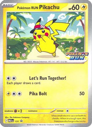 Pokemon Run Pikachu (131) [Southeast Asia Exclusives] Normal - Promo