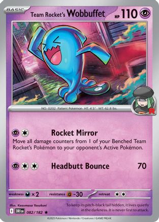 Team Rocket's Wobbuffet (082/182) [Deck Exclusives] Normal - Rare