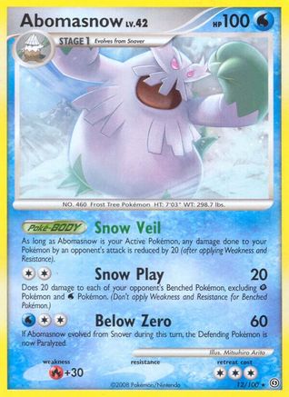 Abomasnow (12/100) [Stormfront] Normal - Rare