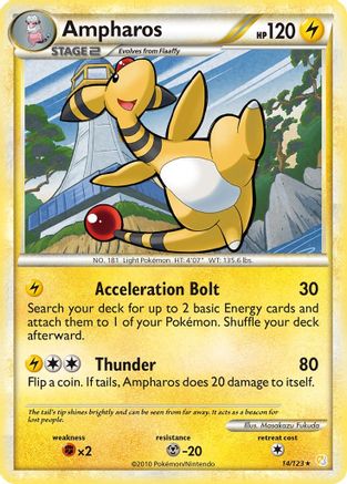 Ampharos (014/123) [HeartGold SoulSilver] Normal - Rare
