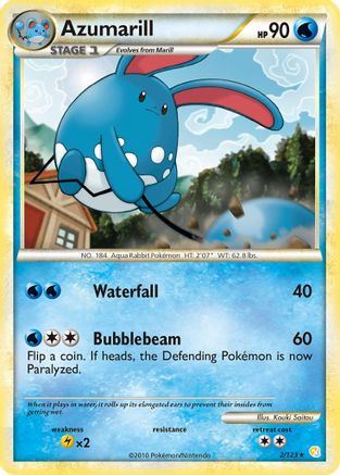 Azumarill (002/123) [HeartGold SoulSilver] Holofoil - Holo Rare