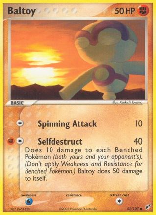 Baltoy (53/107) [Deoxys] Reverse Holofoil - Common