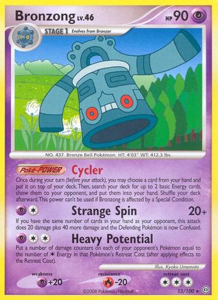Bronzong (13/100) [Stormfront] Reverse Holofoil - Rare