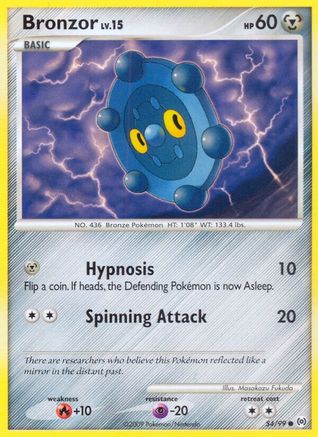 Bronzor (54/99) [Arceus] Reverse Holofoil - Common