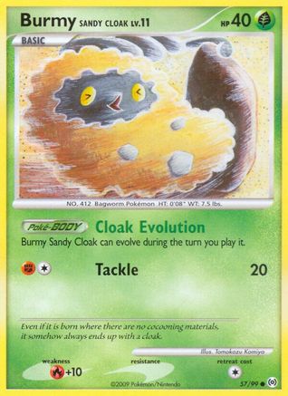 Burmy Sandy Cloak (057/99) [Arceus] Reverse Holofoil - Common